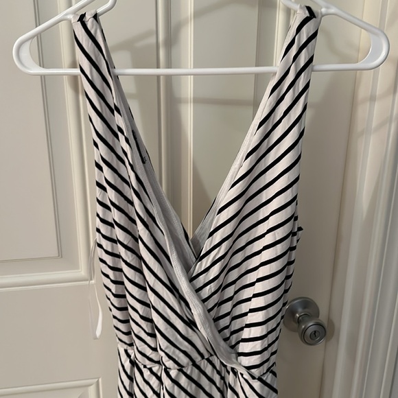 Bebe striped midi dress high low - Picture 2 of 2